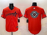 Mens Houston Astros Team Big Logo Orange 2025 City Connect With Texas Patch Limited Stitched Jersey,baseball caps,new era cap wholesale,wholesale hats